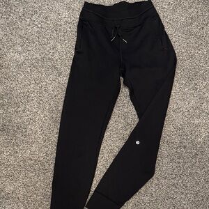 lululemon athletica Black Textured Jogger Pants